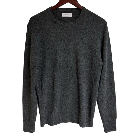 Everlane Other - Everlane Men’s Cashmere Crewneck Sweater Size M Dark Gray Quiet Luxury